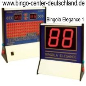 Bingo, Bingogerät Bingola Elegance, elektronische Bingomaschine